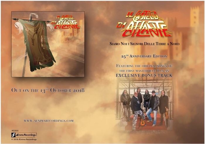 Progressive rock fans out there!
Il Castello di Atlante, one of the most long-living Italian progressive rock band, is releasing a special 25-year Anniversary edition of their first album, this time completely re-recorded and with a special bonus track, under the name of 